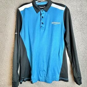 Luly Yang DSP Am Azon Men's polo Long Sleeve shirt Size XS Work Wear